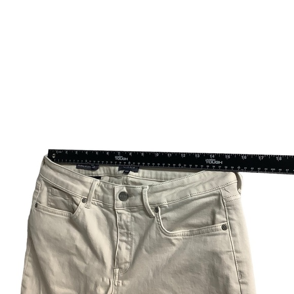 NYDJ Jeans Marilyn Straight Cut Cropped Cream Size 12P LIFTxTUCK Technology - Picture 4 of 10